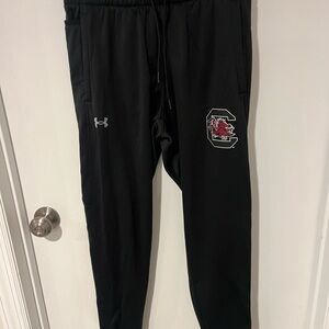 Men’s Under Armour Black Joggers with University of South Carolina Logo